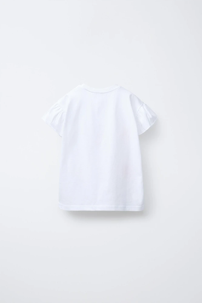 T-SHIRT IMPRIMÉ VOLANTS