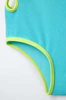 6-14 YEARS/ CUT OUT SWIMSUIT