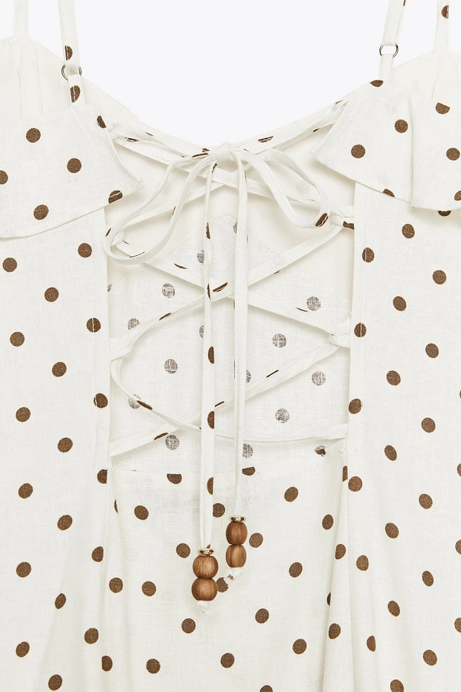 POLKA DOT MIDI DRESS