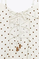 POLKA DOT MIDI DRESS
