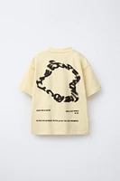 RAISED TEXT PRINT T-SHIRT