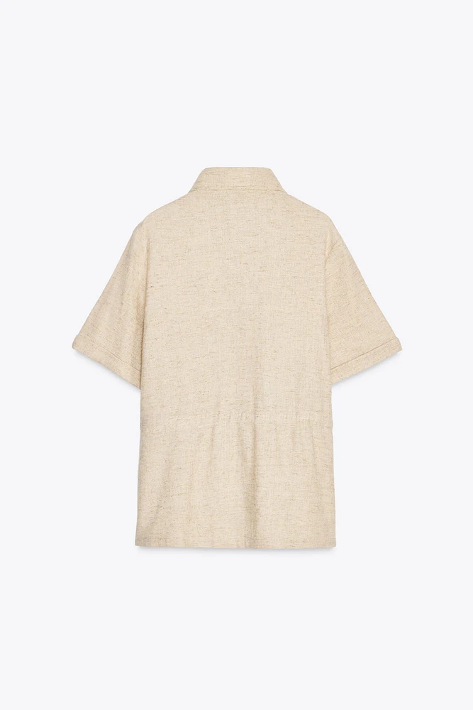 CHEMISE SAFARI AVEC LIN