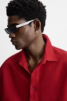 COTTON LINEN TEXTURED SHIRT