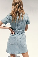 ROBE EN JEAN Z1975 COURTE À MANCHES COURTES