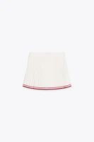 PLEATED MINI SKIRT