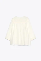 BLOUSE BRODÉE MANCHE AMPLE