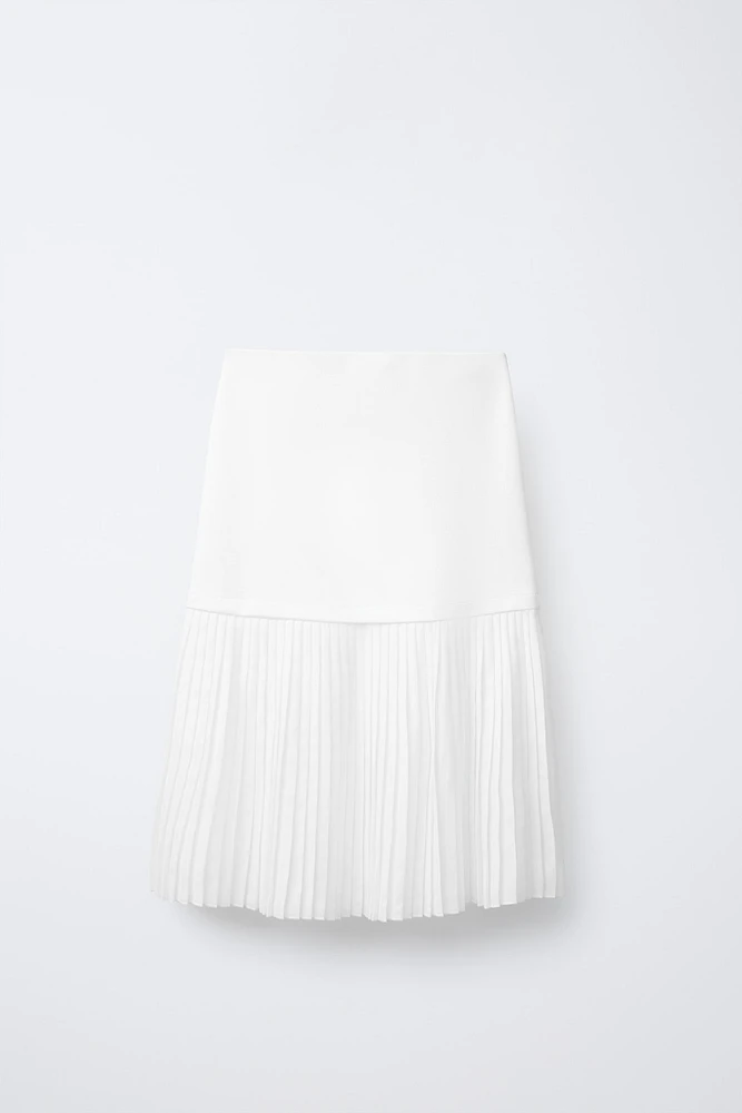 JUPE MIDI PLISSÉE