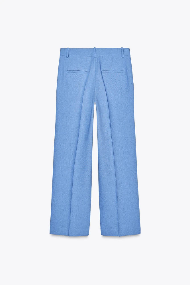 ZW COLLECTION LINEN BLEND PANTS