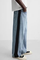 BAGGY FIT STRIPE JEANS