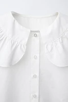 COLLARED POPLIN SHIRT