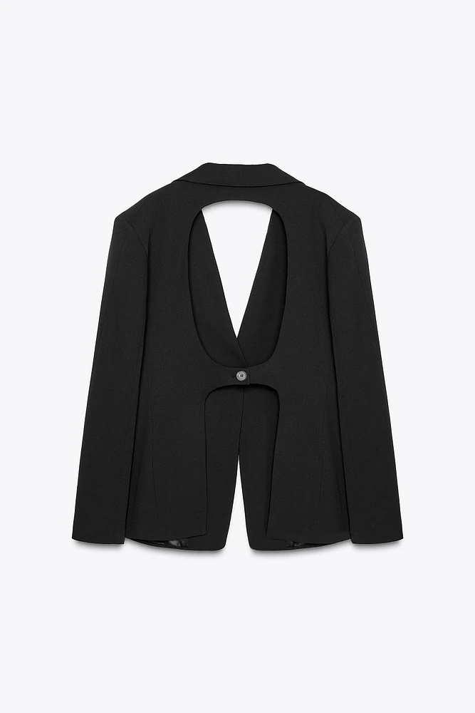 BLAZER WITH BACK CUT-OUT