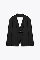 BLAZER WITH BACK CUT-OUT