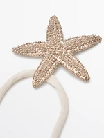 Silk star cord necklace