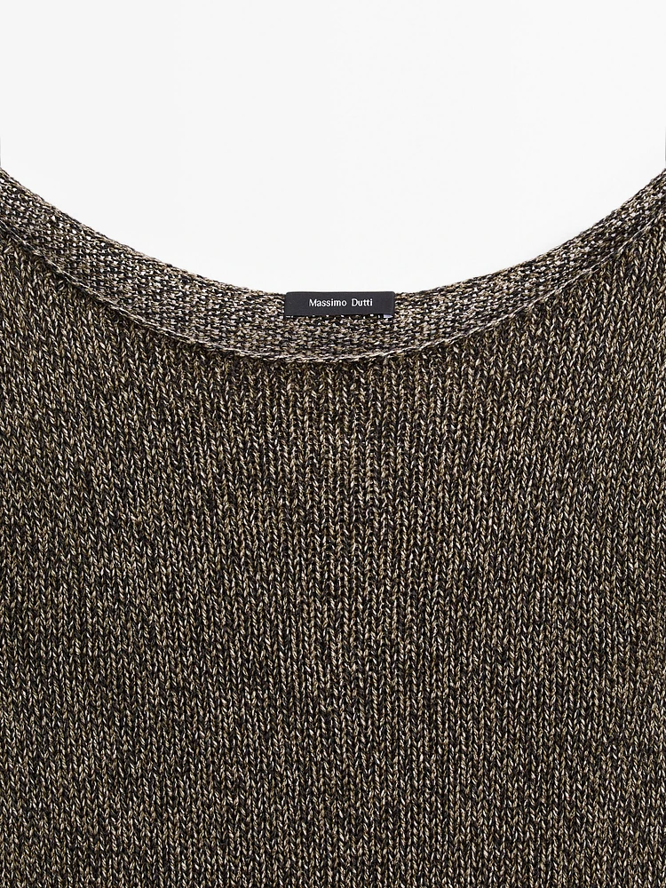 Pull en maille ajourée