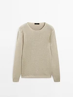 100% linen knit sweater