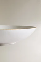 ASSIETTE CREUSE GRÈS
