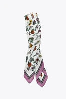 FOULARD À IMPRIMÉ FLEURS