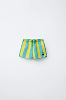 2-6 YEARS/STRIPED SWIM SHORTS