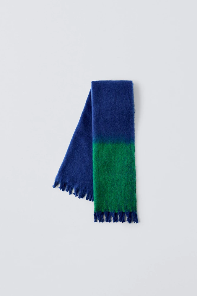 FRINGED LARGE SCARF