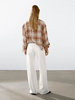 Tejan trousers with texture detail