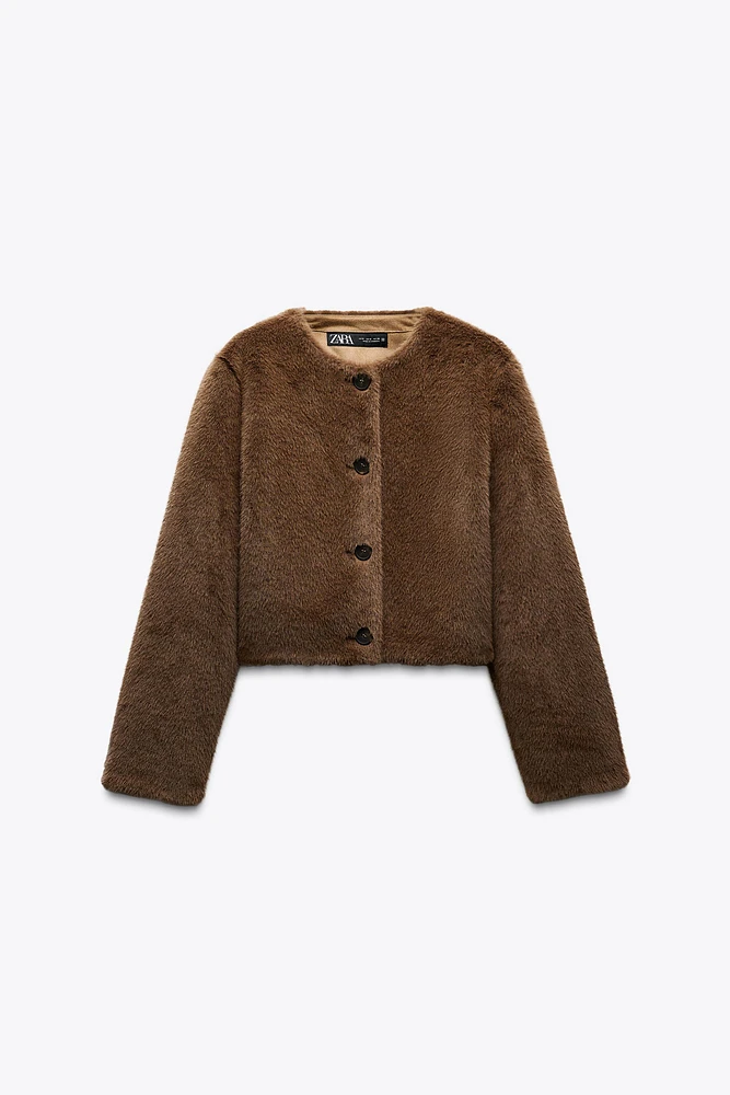 VESTE EFFET FOURRURE