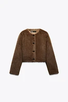VESTE EFFET FOURRURE