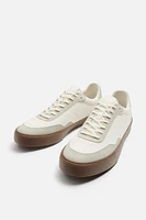 CONTRAST SOLE SNEAKERS