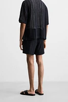 STRUCTURED CROCHET SHORTS