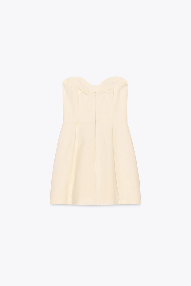 STRAPLESS MINI DRESS