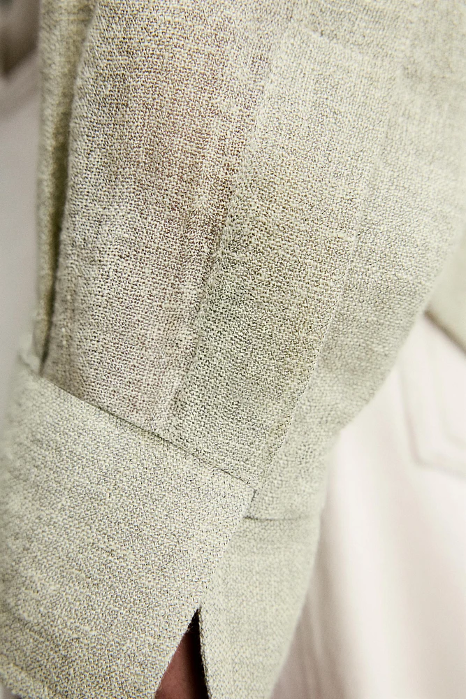 CHEMISE RELAXED FIT MÉLANGE DE LIN