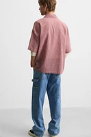 SEERSUCKER PLAID SHIRT