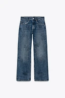 TRF MID-RISE WIDE LEG JEANS