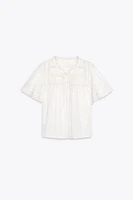 ZW COLLECTION LACE SATIN EFFECT TOP