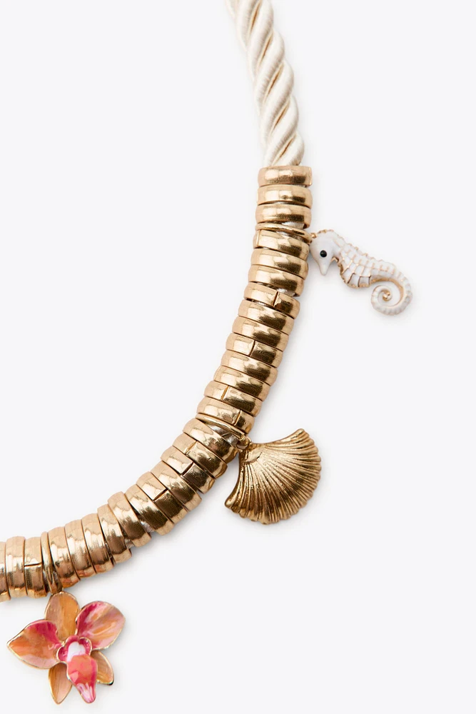 CHARM CORD NECKLACE