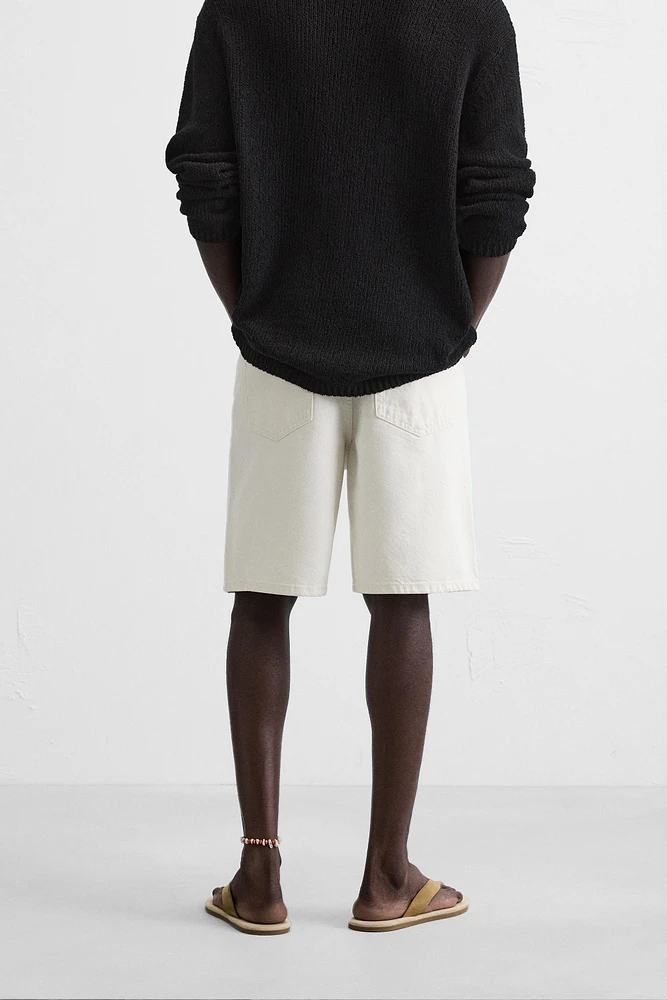 BERMUDA DENIM STRAIGHT FIT