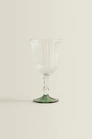 VERRE À VIN RECYCLABLE RELIEF