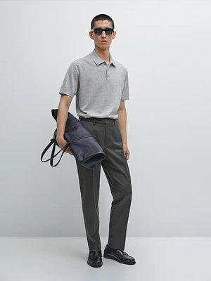 Wool blend smart trousers