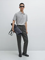 Wool blend smart trousers
