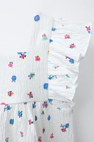 TEXTURED FLORAL T-SHIRT