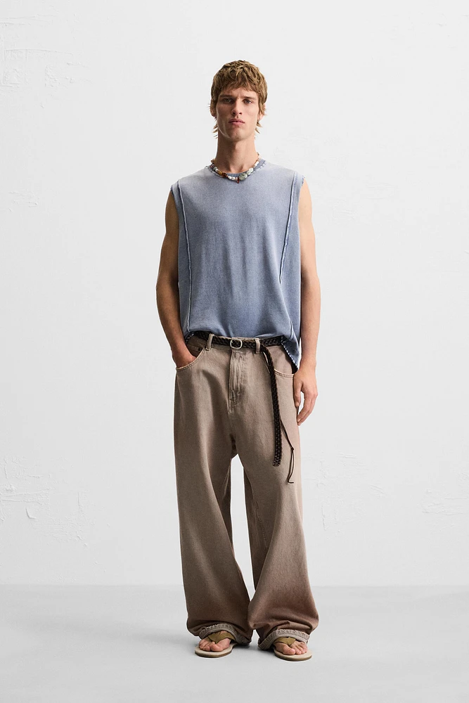 WASHED KNIT TANK TOP