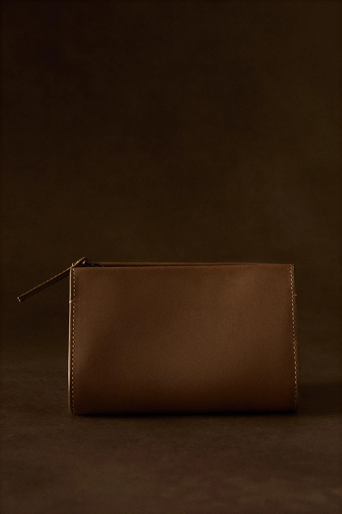 TROUSSE DE TOILETTE BOÎTE À BIJOUX VOYAGE CUIR