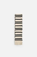 LIMITED EDITION STRIPED KNIT SCARF