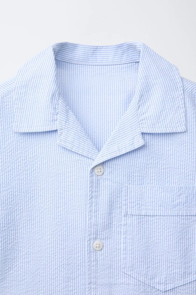 SEERSUCKER STRIPE SHIRT