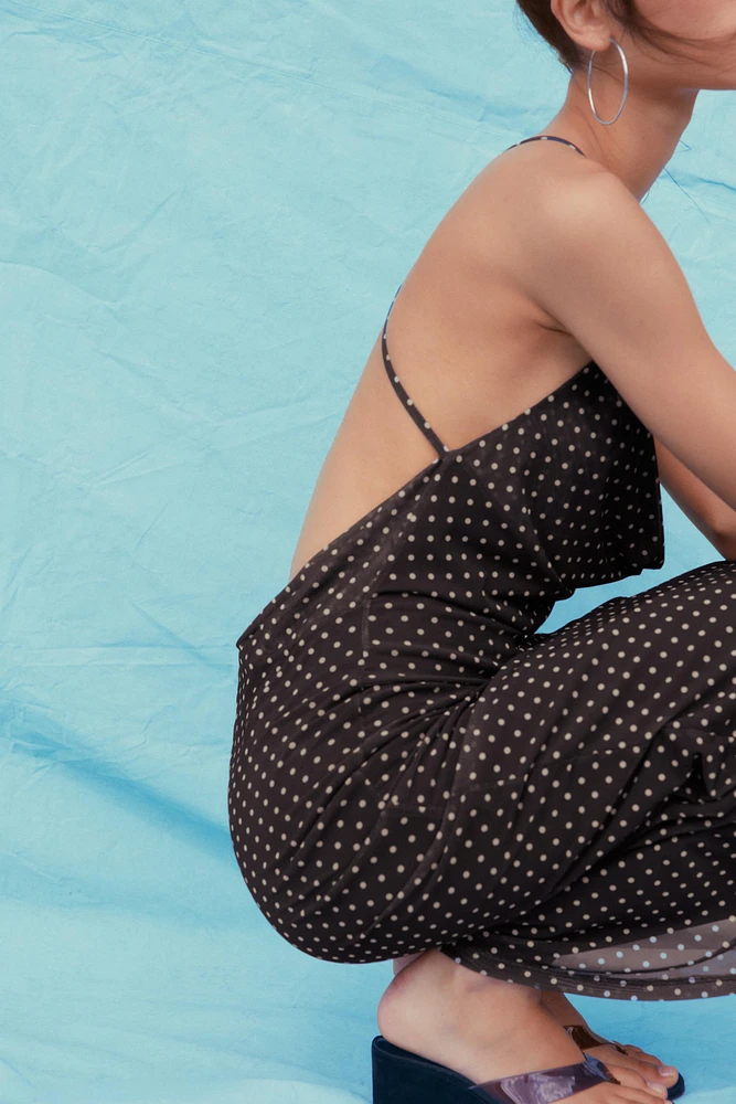 POLKA DOT MAXI DRESS