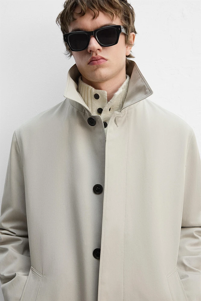 RELAXED FIT MANTECO TRENCH COAT