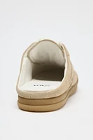 BASKETS OUVERTES À L'ARRIÈRE EN CUIR