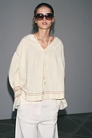 ZW COLLECTION EMBROIDERED SHIRT