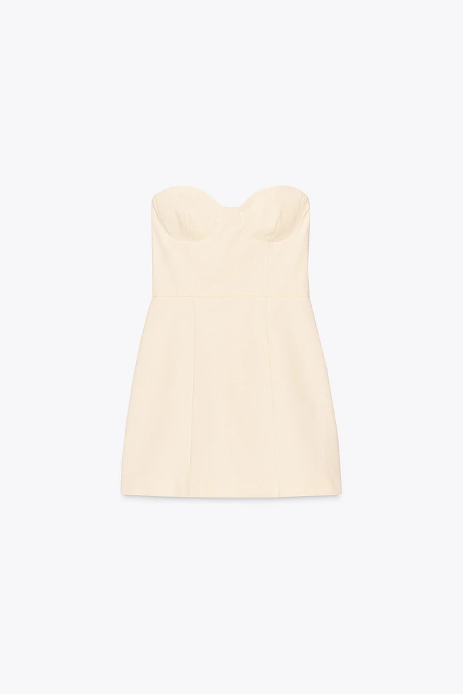 STRAPLESS MINI DRESS
