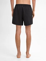 Plain swimming trunks with elastic waistband