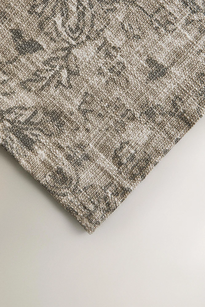 NAPPE PRINT FLORAL ESTOMPÉ